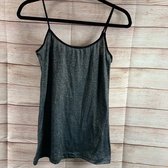 Bozzolo Tops - Bozzolo Shiny Black Tank Top